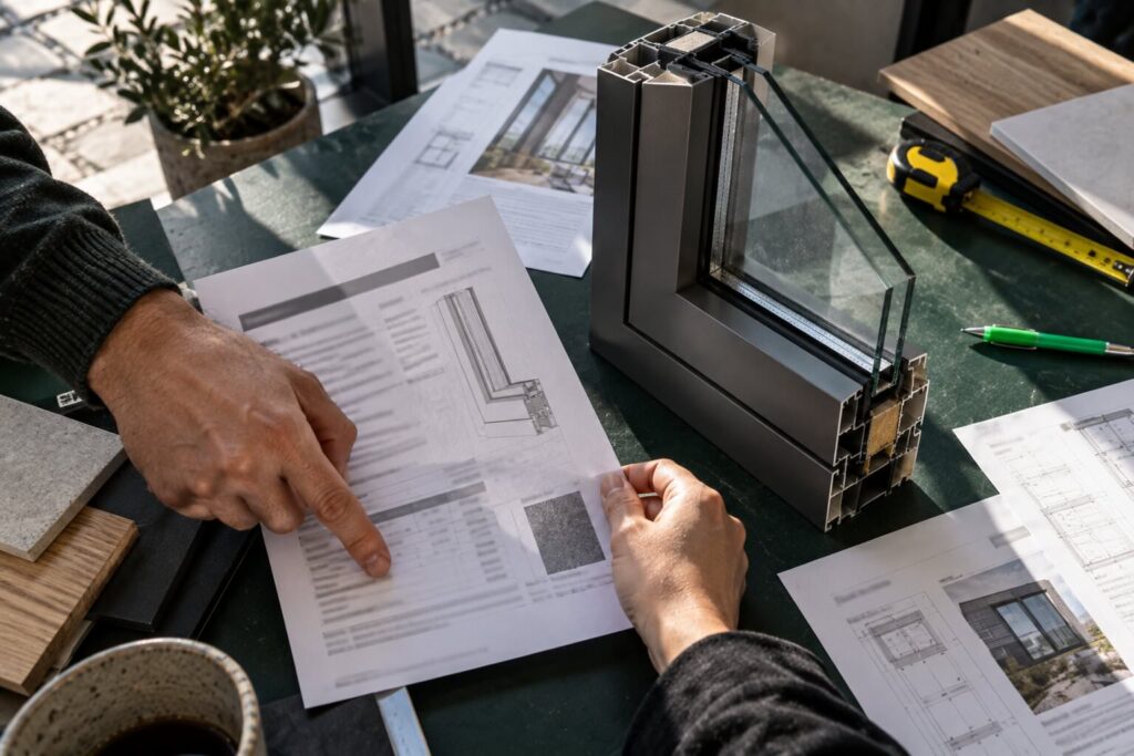 Lecture des coefficients Uw, Sw et TLw sur la fiche technique d'une fenêtre